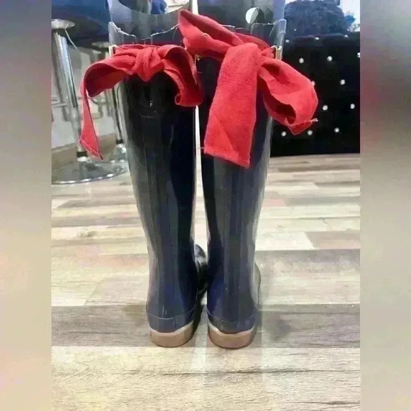 Evedon Premium Rain Boots - Joules women size 5 Wellies with bow - Picture 5 of 7